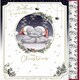 image 1 of Bears On Swing Fiancé Luxury Handmade Christmas Card
