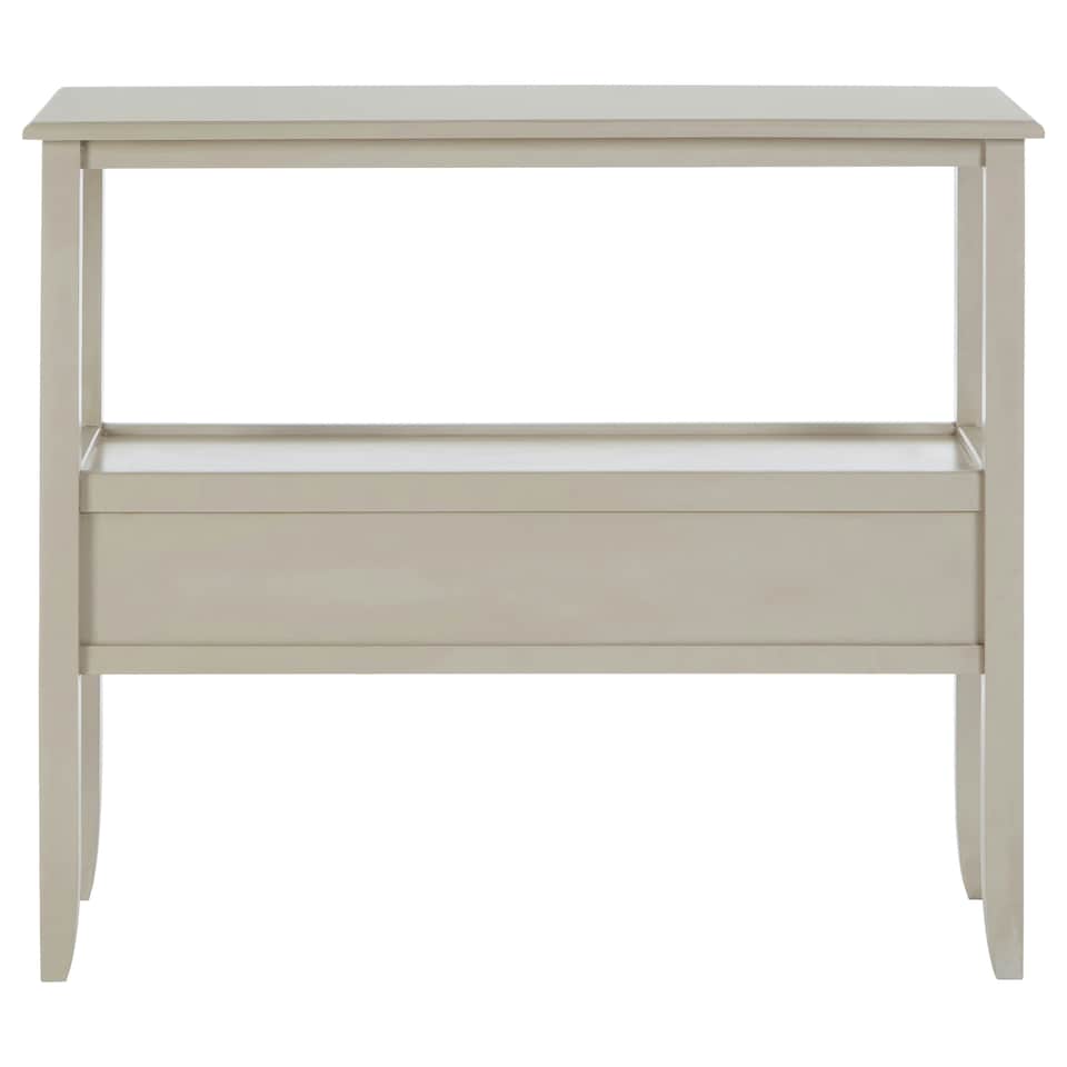 image 1 of Interiors by Premier Console Table for Hallway, Pine Wood Hallway Table for Home Décor, Wood Table with 2 Drawers for Office Green