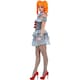 image 3 of IT Chapter Two Womens/Ladies Pennywise Costume Set - Grey/Red/Silver - XS XS