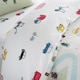 image 4 of Transport Cotton Reversible Duvet Cover Set | White