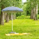 image 7 of Harbour Housewares Plastic Fillable Parasol Base - 20 Litre - Grey