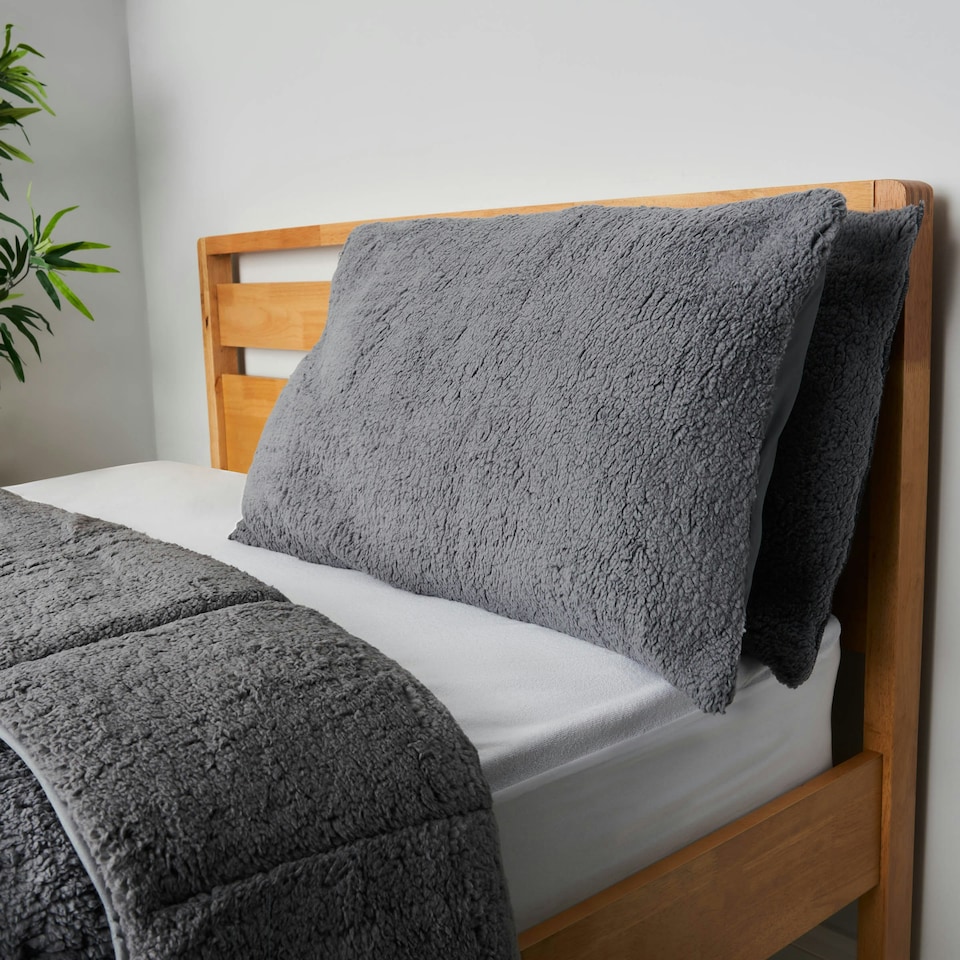 image 1 of BHS Teddy Bear Pillow, Grey Grey | Single