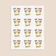 image 3 of What Will it Bee Gender Reveal Round Stickers 60mm - Sheet of 12