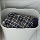 image 8 of Addis Rattan Effect Slim 40L Laundry Hamper - Light Grey