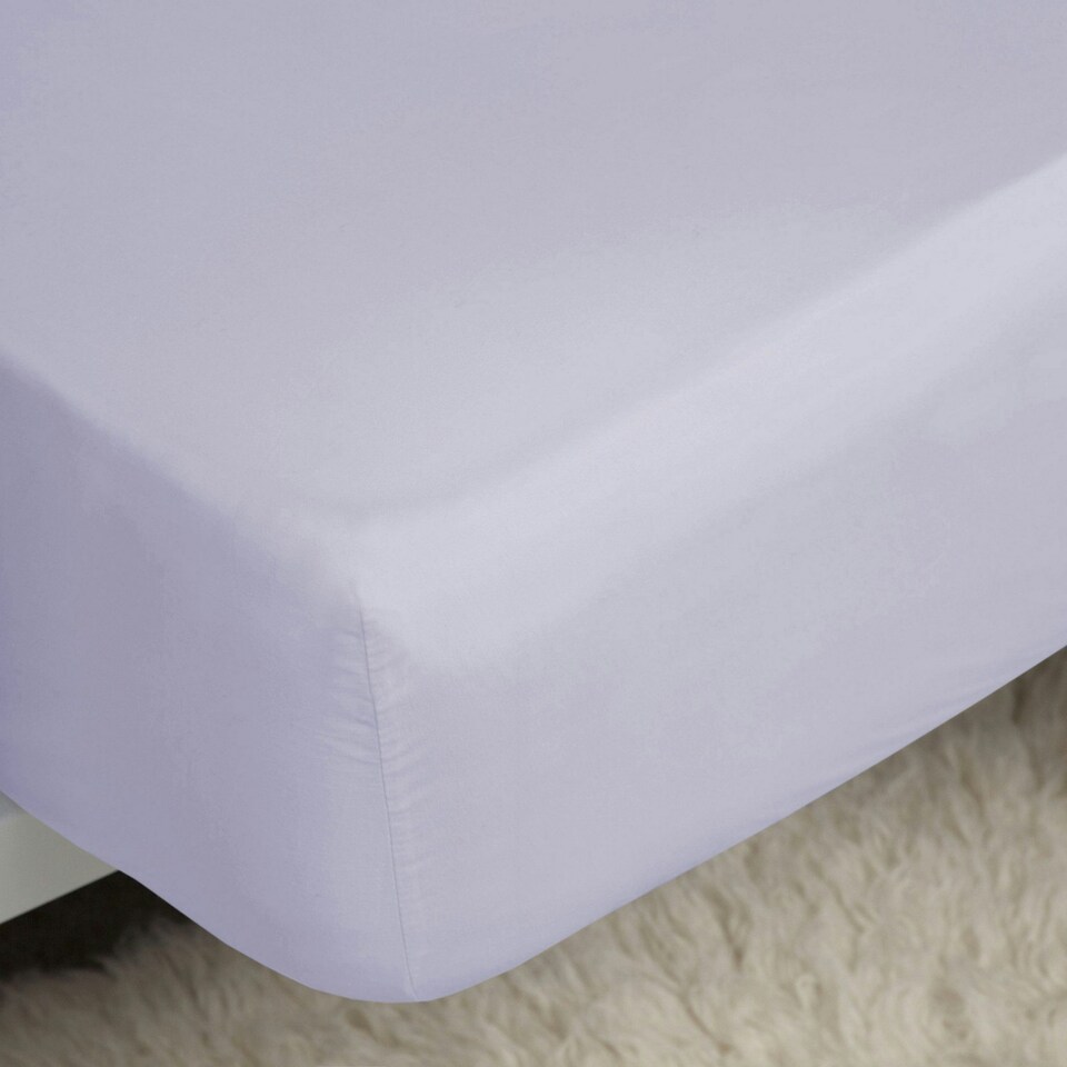 Belledorm Easycare Percale Fitted Sheet - Heather - Superking