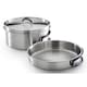 image 2 of Campingaz Trekking Kit 3-Piece Pot Set Stainless Steel