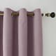 image 2 of Lavender Pink Linen Blackout Curtains - 46 x 54 Inch Drop - 2 Panel | Pink | One Size
