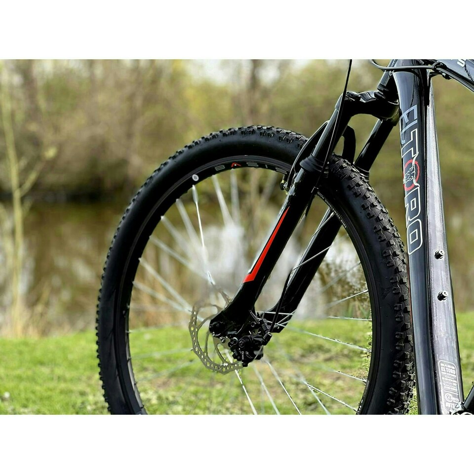 image 1 of Basis El Toro Hardtail Mountain Bike, 27.5in Wheel - Black/Red