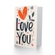 image 2 of Love You Vintage Boho Floral Anniversary Valentines Her Wife Card