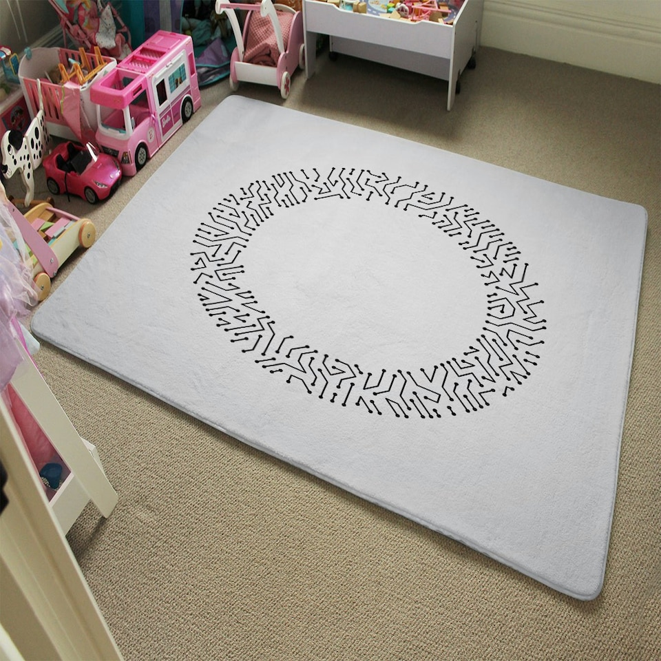 image 1 of Abstract technology (Rug) | Multi | S