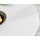 image 2 of Furniturebox Novara 120cm White High Gloss Table (Black)