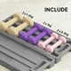image 4 of HOMCOM 6kg Dumbbell Set, Weights Fitness Dumbbells, Pink, Purple, Brown