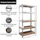 image 5 of Garage Shelving 90cm Wide & 180cm High Heavy Duty 5 Tier Multipurpose Metal Racking Unit  / Warehouse Shelving Storage
