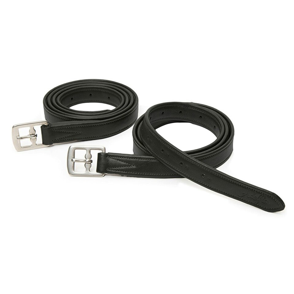 Adelfia Horse Stirrup Leathers - Black - 36in