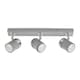 image 4 of ValueLights Rosie 3 Way Grey Ceiling Bar Spotlight | Grey
