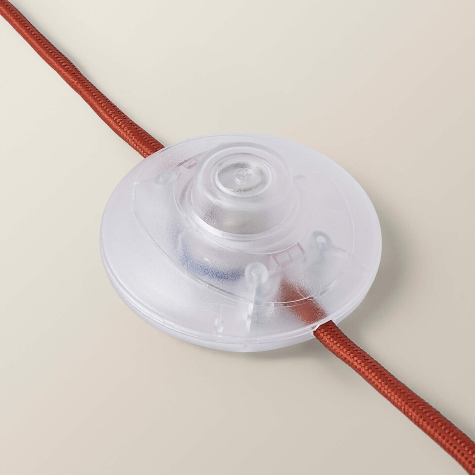 image 1 of ValueLights Akira Burnt Orange Pleated Shade Freestanding Floor Lamp & Bulb | Orange