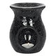 image 1 of Something Different Crackle-Effect Oil Burner - Black - L