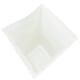 image 3 of 2 x White Tall Large Plastic Contemporary Garden Patio Milano Planter With a Shiny Gloss Finish White