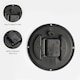 image 3 of OHS Small Round Vintage Decor Home Office Wall Clock, 14cm - Grey
