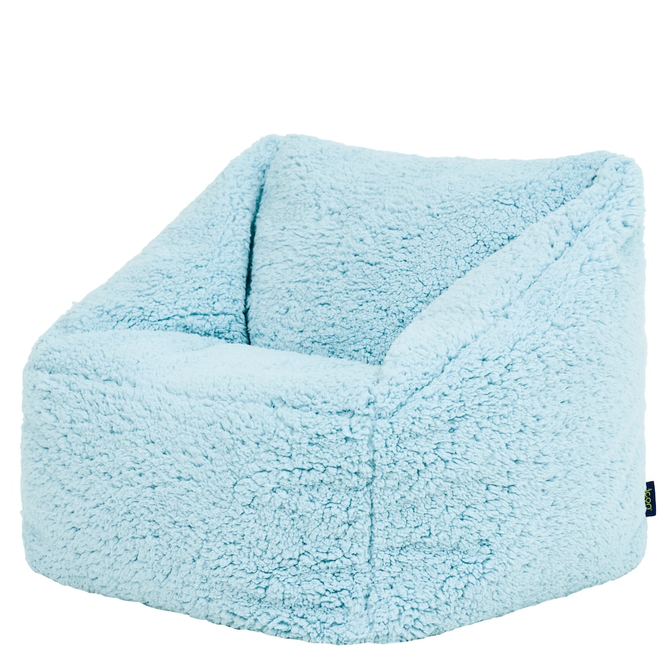 image 1 of icon Kids Teddy Bear Armchair Bean Bag Blue Childrens Bean Bags Set of 2