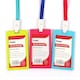 image 2 of Pack of 12 Assorted Colour Name Badge Holders - 54x90mm
