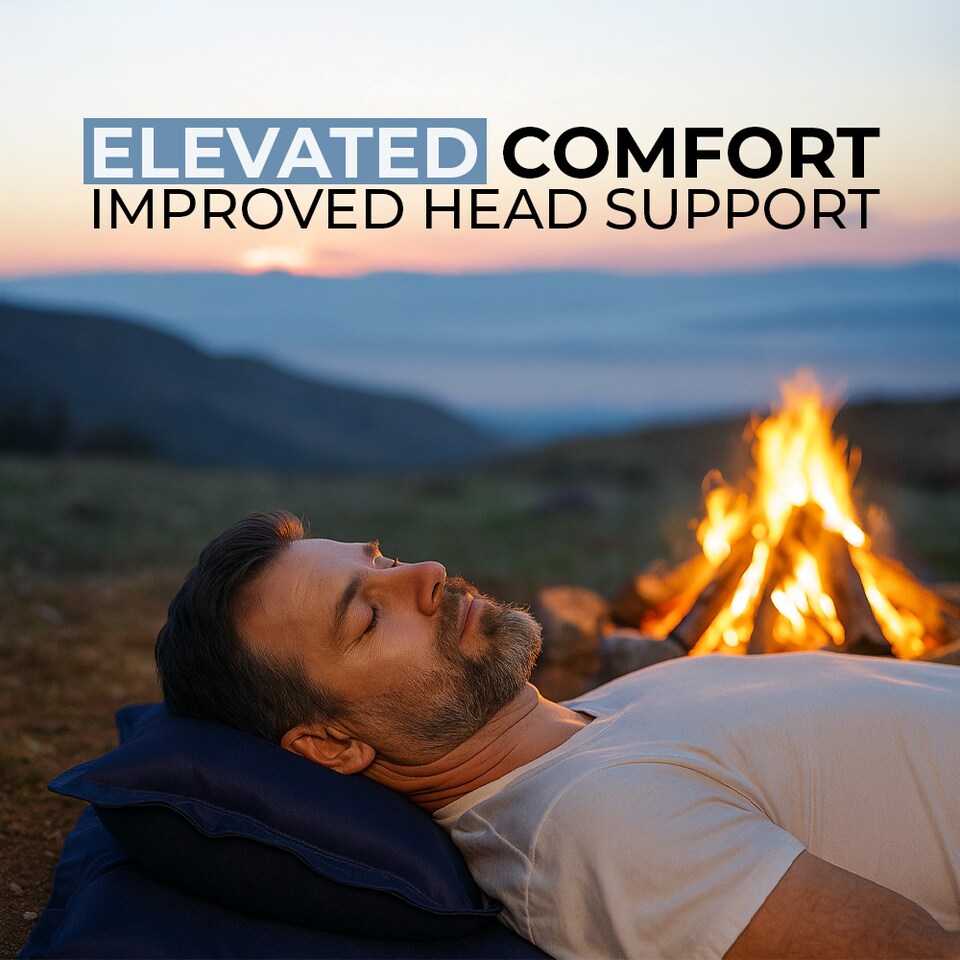 image 1 of Alivio Waterproof Self Inflating Sleeping Mat 1.5in Memory Foam Camping Pad for Hiking, Tent, Travel (Single)