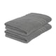 image 1 of Nicola Spring Cotton Bath Towels - 135cm x 70cm - Grey - Pack of 2