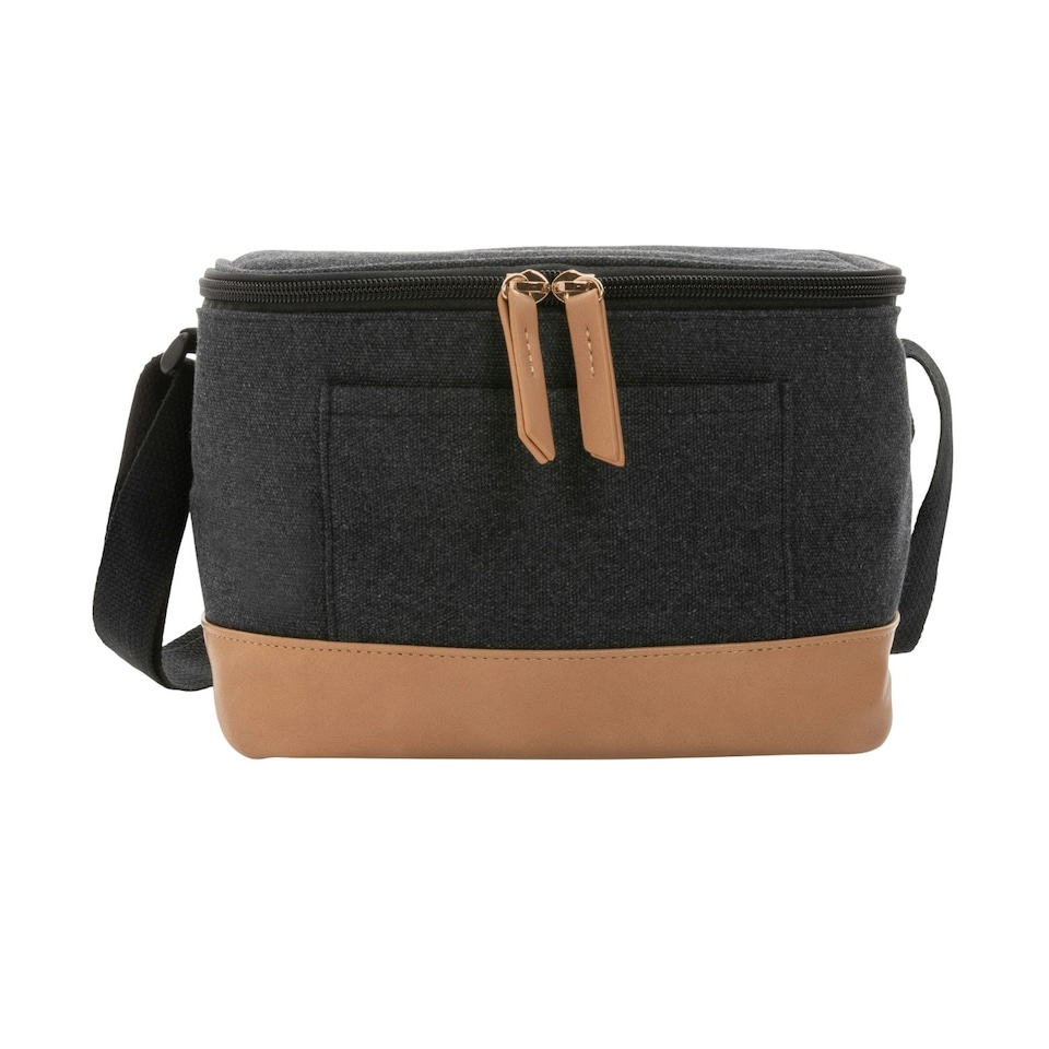 image 1 of XD Collection 6L Recycled Canvas Cooler Bag - Black - One Size Black | One Size
