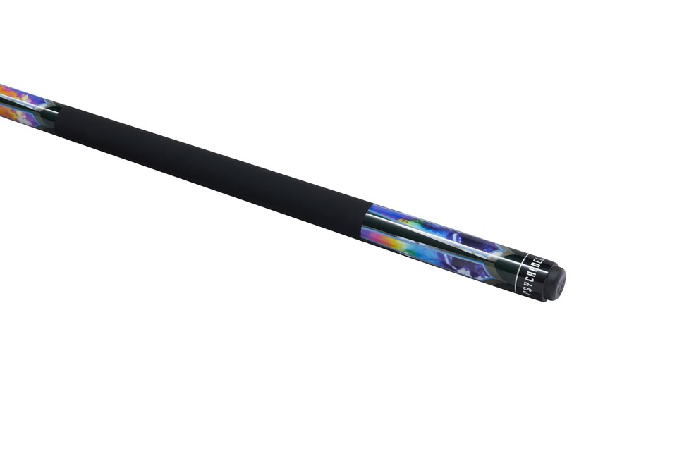 image 1 of Powerglide Psychedelic Pool Cue 10mm Maple Shaft Matt Grip