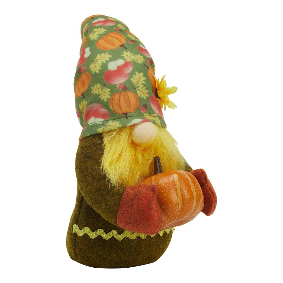 image 1 of Living and Home Halloween Autumn Harvest Gnome Decor with Pumpkin Hat
