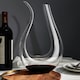 image 2 of Wine Decanter U-Shape Blown Glass Aerating Red Wine Carafe Pourer Dispenser 1.5L