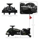 image 7 of HOMCOM 12V Electric Go Kart for Kids with Music, LED Lights, Black
