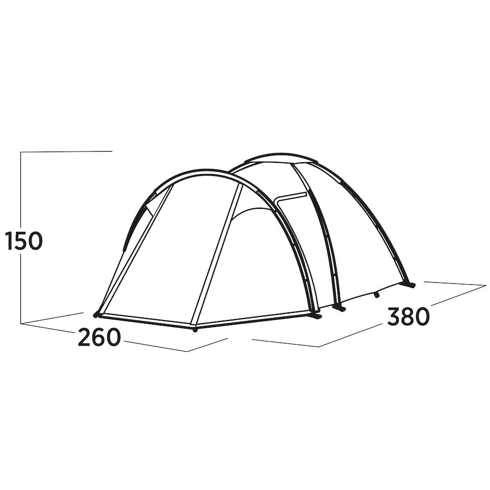 image 1 of Easy Camp Lomsdal 4 Dome Tent