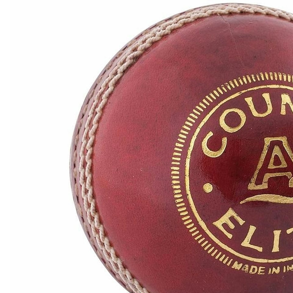 image 1 of Readers Childrens/Kids County Elite A Leather Cricket Ball - Red - One Size