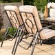 image 3 of Hadleigh Reclining 6 Seater Garden Dining And Leisure Furniture Set In Beige