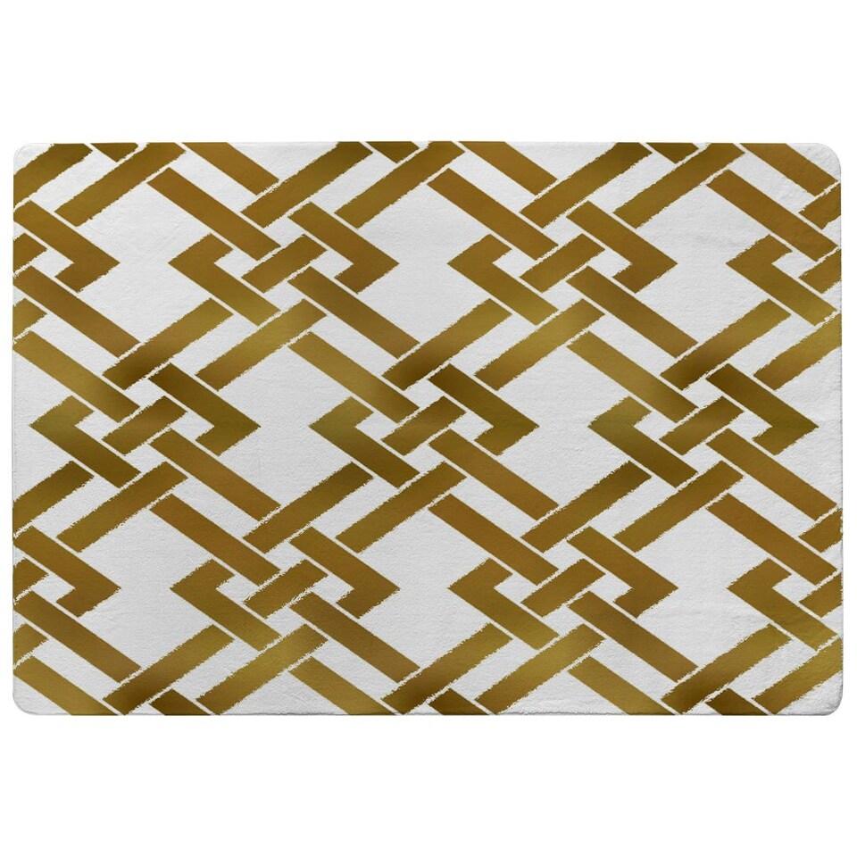 image 1 of Gold Geometric Chain (Rug) Gold | Large: 140x200cm