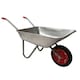 image 7 of 65 Litre 60kg Capacity Galvanised Samuel Alexander Metal Garden Wheelbarrow with Solid Puncture Proof Tyre