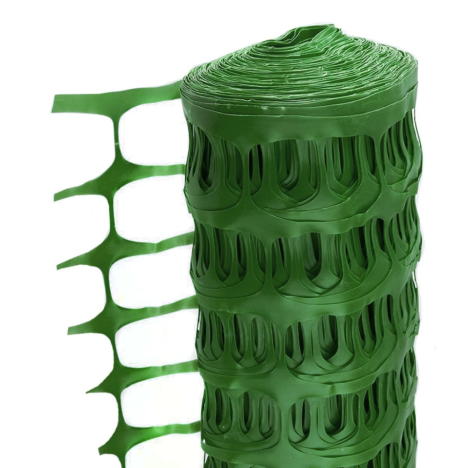 image 1 of Heavy Duty Green Safety Barrier Mesh Fencing 1mtr x 15mtr | Green | 1