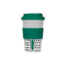 KitchenCraft 410ml Bamboo A to Z Letter "T" Reuseable Mug Multi