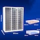 image 2 of 33 Clear Box Drawers Metal Cabinet