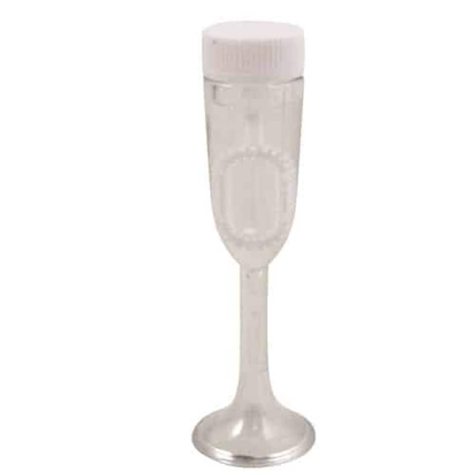 Champagne Flute Bubbles White 5ml