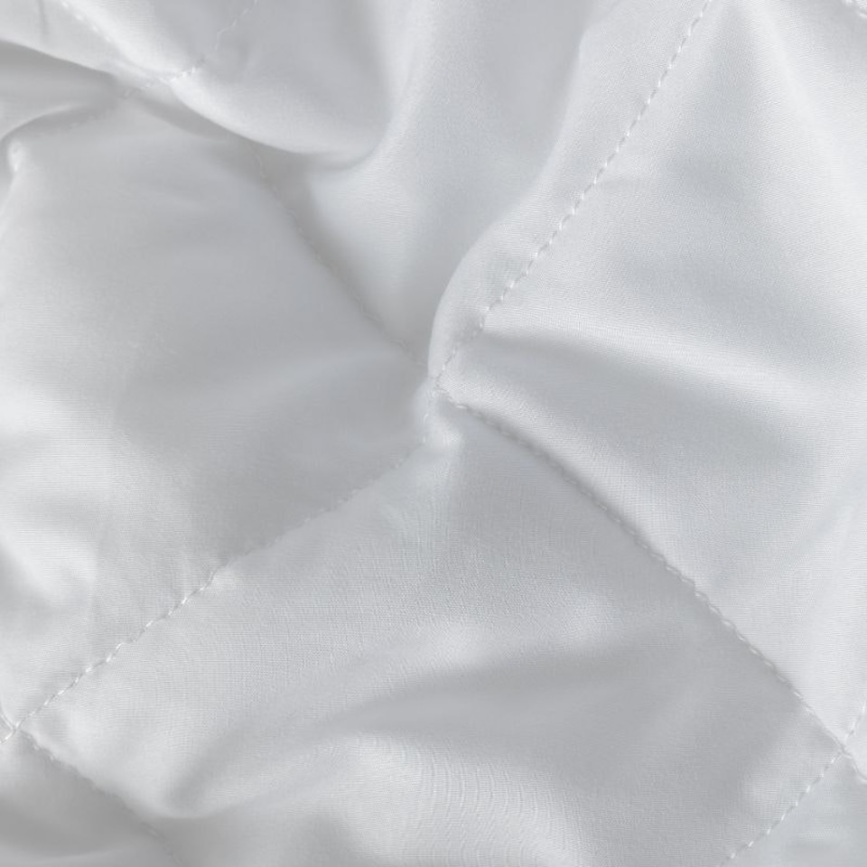 image 1 of 9INCH Deep Quilted Mattress Protector Microfibre Soft Touch Fitted Sheet White | King
