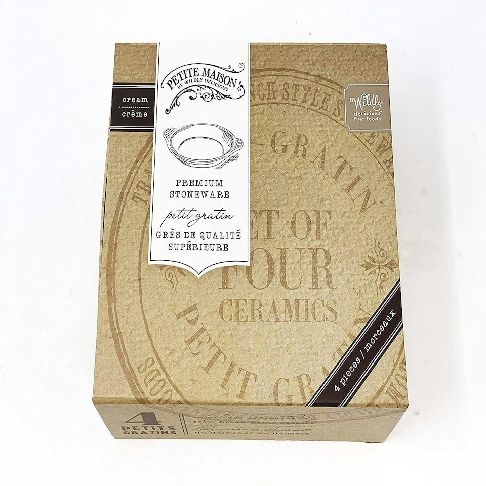 image 1 of Verano Spanish Ceramics Wildly Entertaining Set of 4 Gratin Side Dishes - 17cm Cream