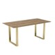 image 1 of Antibes Dining Table - MDF - L180 x W90 x H76 cm - Russet/Gold Brown