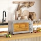 image 2 of HOMCOM Mini Oven 9L Countertop Toaster Oven with Timer Control 750W Cream