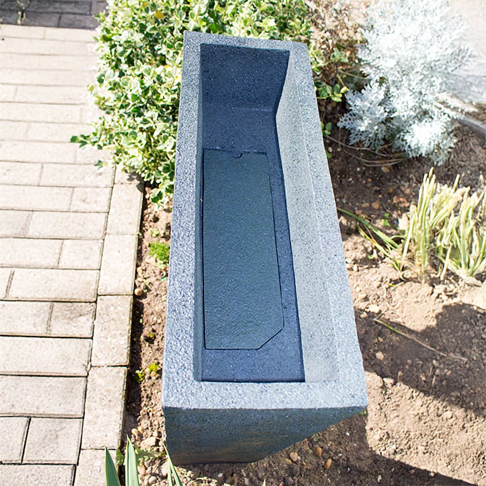 image 1 of Milano Rain Water Feature Planter with Lights H77cm