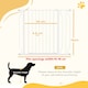 image 7 of PawHut Dog Gate Wide Stair Gate w/ Door Pressure Fit, 75-95W cm, White