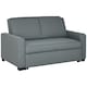 image 1 of HOMCOM 2 Seater Sofa Bed Click Clack Couch Sleeper for Living Room Grey