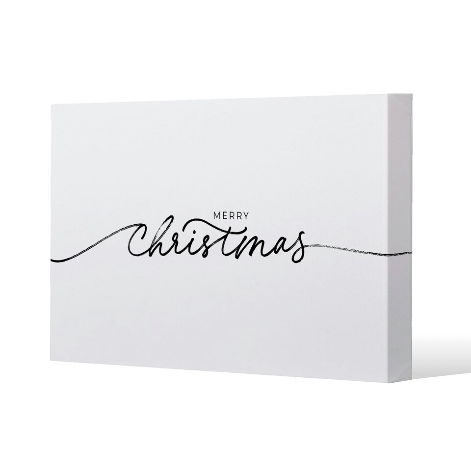 Merry christmas hand drawn lettering (canvas) 31 x 41 x 4cm