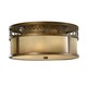 image 1 of Justine 3 Light Flush Ceiling Light Bronze, E27